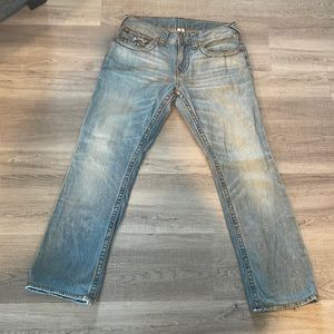 True Religion Men’s ‘Ricky Straight’ Light Denim Jeans